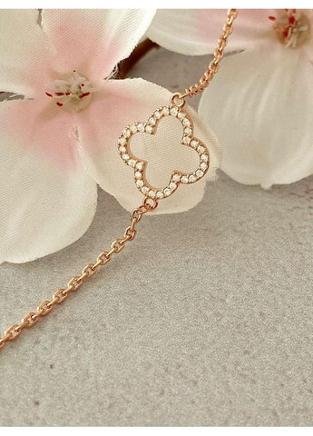 Позолочений Ланцюжок (Кольє) "Конюшина" 40см-45см + Браслет 17.5см-22.5см. Позолота No Brand (364502947)