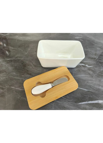 Масленка Белая №1 102-1199 8х10.5х17 см белая Olens (371872872)