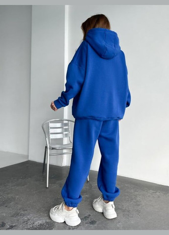 Синий спортивный костюм на флисе ISSA PLUS (279581524)
