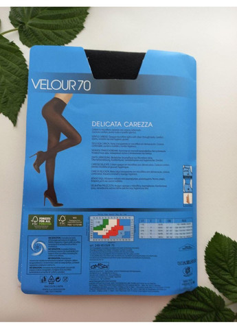 Плотные эластичные колготки цвет антрацит р. velour 70 велюр омса Omsa (324833179)