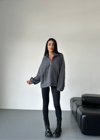 Анорак женский Hapy Brand куртка Размер 42-48 оверсайз Графит More 0106 (316306930)