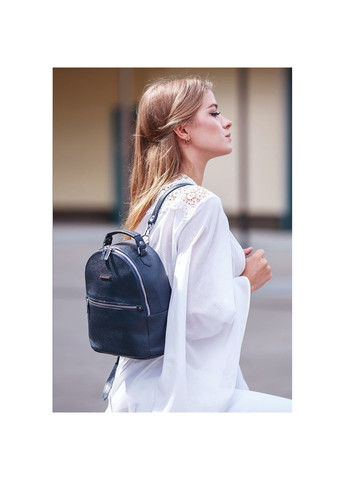 Шкіряний жіночий Міні-рюкзак Kylie Синій (A-026522) BlankNote (330144415)