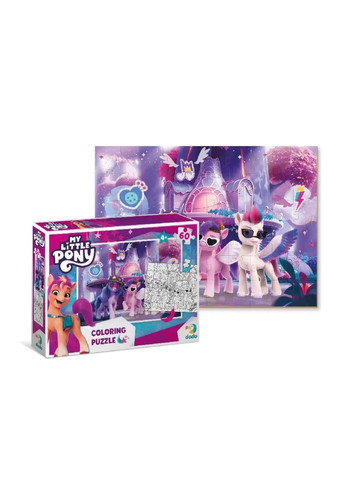 Детские Пазлы 2 в 1 My Little Pony "Вечерка" 200136 60 элементов Dodo (365641695)