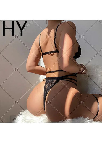 Мереживний сексуальний боді із гартерами і поясом для панчох. Мереживний боді прозорий на бретелях China (360861712)