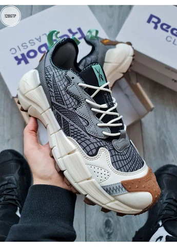 КРОСІВКИ ЖІНОЧІ REEBOK ZIG KINETICA II EDGE GORE-TEX PURE GREY РІБОК ЗІГ КІНЕТІКА No Brand сірі демісезони (368870450)