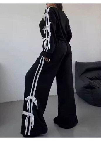 Костюм с лампасами и бантиками на тринитке — ЗАМЕР В ОПИСАНИИ Vione (370655085)