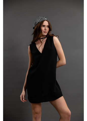 Чорна сукня коротка льон чорна Bessa