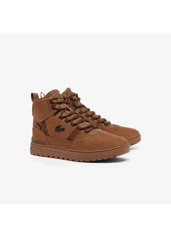 Коричневі кросівки демісезон Lacoste T-Clip Winter Mid