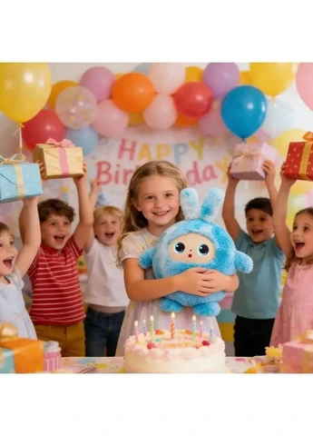 Іграшка ШІ плюшева, AI Plush Friend BB1882F89 з LED очима, блакитна No Brand - (391543784)