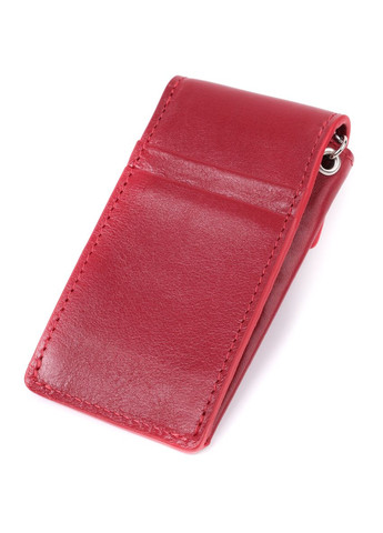 Яскрава жіноча ключниця футляр із натуральної шкіри GRANDE PELLE червона (sku_22569) No Brand (327820468)