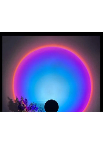 Проекционная USB-лампа Sunset Rainbow LED – радужный свет для атмосферных фото и интерьера, гибкая. China (356460145)