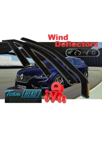 Дефлекторы вставные для Renault Talisman 2015-2024 Grandtour Team Heko (398179201)