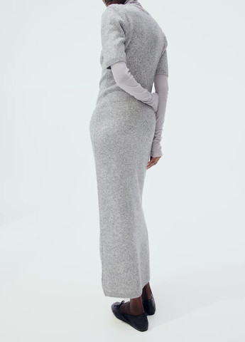 Світло-сіра повсякденний сукня H&M однотонна