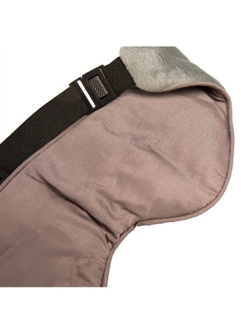 Маска для сна утяжеленная с полным прилеганием к лицу съемной вставкой с микростекольными шариками 30х9х3 см (479456-Prob) Серая Unbranded (319301958)