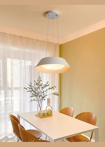 Люстра светодиодная подвесная LED светильник для квартиры на потолок лэд с пультом 27575 Белый 25-90х50х50 см. Sunnysky (364496459)