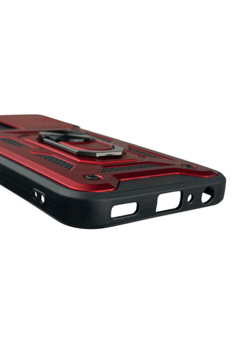 Чохол для Galaxy A24 4G (SM-A245) броньований з кільцем-тримачем підставкою зі шторкою на самсунг а24 4г червоний rg1 Samsung (366235042)