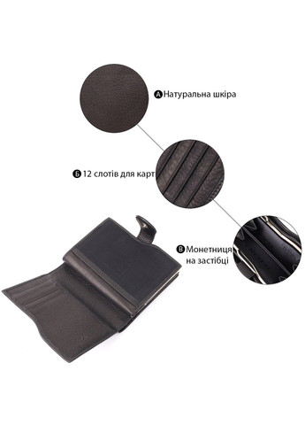 Стильний жіночий вертикальний гаманець з натуральної шкіри 20842_1 (2656 nero) Чорний Tony Perotti (362027788)