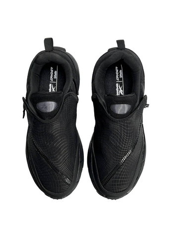 Чорні Осінні кросівки чоловічі reebok all black No Brand Zig Kinetica 2.5 Edge x Spyder