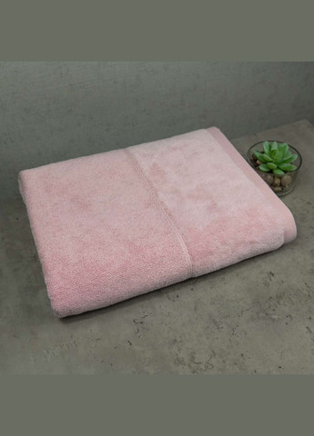 GM Textile набір рушників велюр/махра 3шт 50x90см, 50x90см, 70x140см premium milado 550г/м2 (рожевий) рожевий виробництво -
