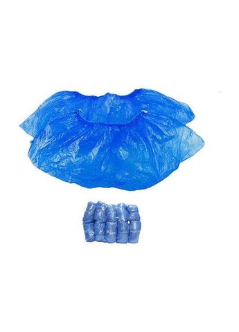 Бахилы для клинтопера плотные медицинские одноразовые полиэтиленовые 100 шт с т-образным креплением No Brand (303724703)