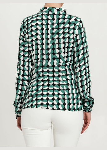 Комбинированная эффектная блуза с объемным цветком - ua42 / eu36 Iren Klairie