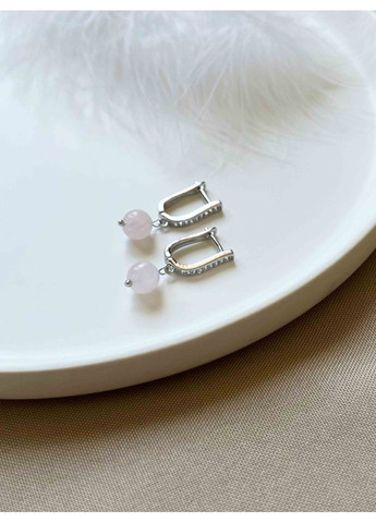 Серьги с розовым кварцем 5163 LeBijou (367580206)