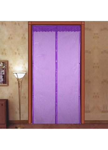 Дверна антимоскітна сітка (штора) на магнітах кольорова 210*100 см Фіолетовий No Brand (290011627)