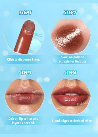 Плампер для губ с шимером PoutPerfect Shimmer Lip Plumper Sugar Crystal Sheglam (314768133)