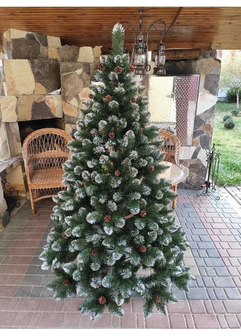 Искусственная елка Элитная Премиум 1.3 м темно-зеленая с шишками Botanica (360881219)