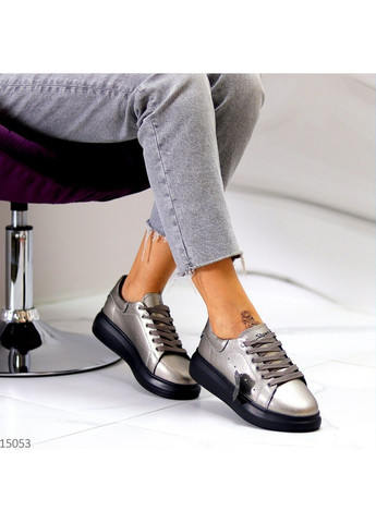 201 Кросівки Шкіряні Сріблясті KDSL срібні демісезони (302517754)