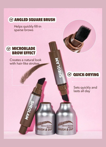 Маркер-Помадка для брів Brow-Fection Angled Brush and Dip тон - Taupe, 1.2 мл Sheglam (330762555)