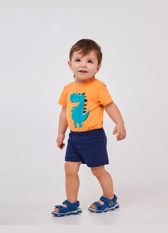 Дитячий боді-футболка | 68, 74, 80, 86 | 95% бавовна | Малюнок | Літо | Комфортно та стильно Помаранчевий Smil (284116675)