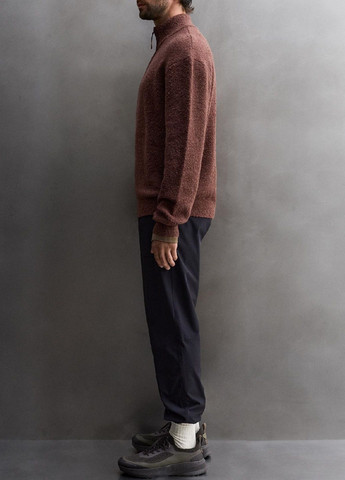 Терракотовый зимний свитер Zara