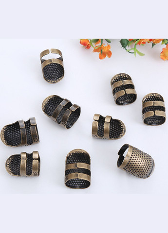 Наперсток регулируемый, металл, размер M, 25х18 мм, бронза No Brand (340486538)