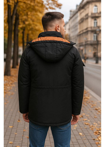 Черная зимняя мужская зимняя куртка Lee Cooper