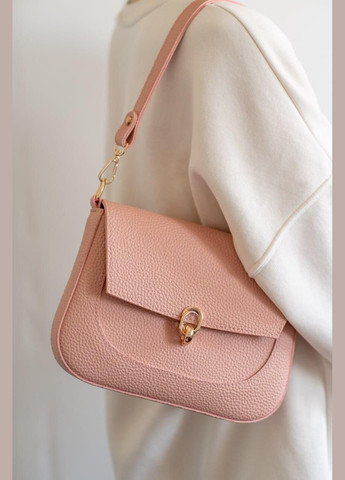 Сумка женская Кросс боди функциональная розовая из экокожи NIUNIU (340239642)