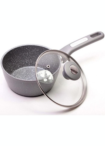 Ківш Grey Gotland Ø16см зі скляною кришкою Kamille (329892975)