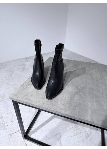 Черные демисезонная черные ботильоны Helen