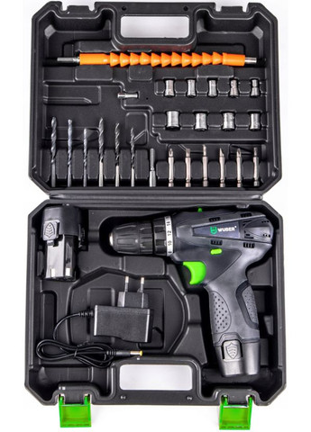 Аккумуляторный шуруповерт 18В +2 батареи Wuber (340072967)