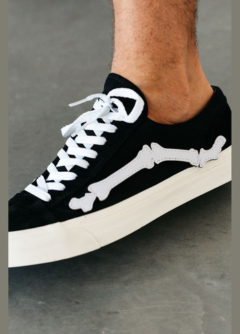 Чорно-білі Осінні кросівки чоловічі No Brand