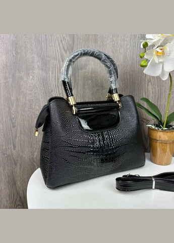 Женская сумка под рептилию Черный No Brand (298997560)