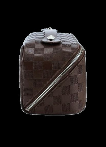 Жіноча косметичка із еко шкіри Темно-коричнева Edibazzar (329294932)