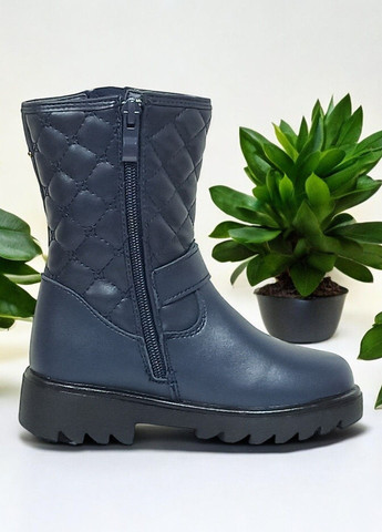 Черевики зимові для дівчинки на овчині К33 сині Clibee (298876766)