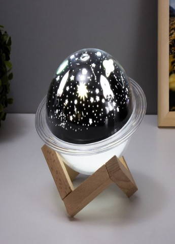 Настільний світильник нічник проектор Зіркове небо сатурн із зволоженням повітря Білий VTech (304029085)