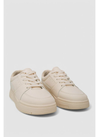 Бежеві кеди жіночі однотонні, колір бежевий, 248rad170 Ager