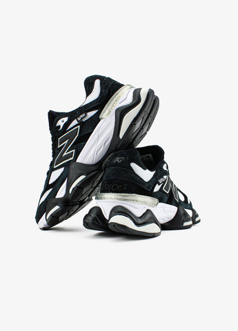 Черно-белые демисезонные кроссовки мужские и женские new balance 9060 black white | нью беланс 9060 черные белые No Brand