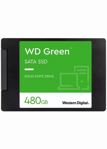 Накопитель SSD 480GB green 2.5" SATAIII TLC (S480G3G0A) зд диск внутренний WD (280877506)