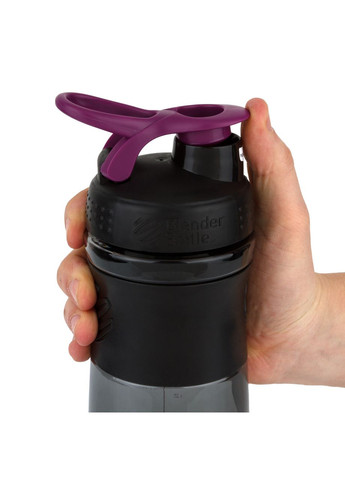 Шейкер спортивний (пляшка) BlenderBottle SportMixer Flip 28oz/820ml Black/Plum Blender Bottle (316631204)