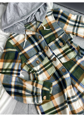 Сорочка тепла преміальний Турецький двосторонній фліс,у клітинку з капюшоном Україна (365278300)