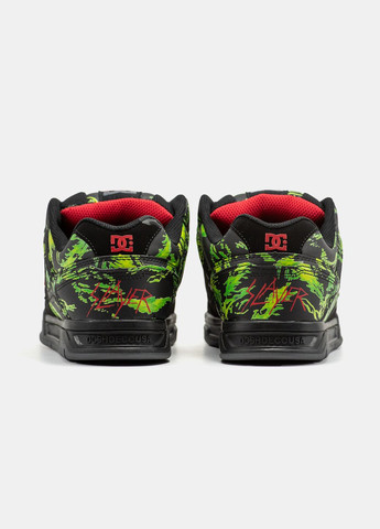 Чорні Осінні кросівки чоловічі dc stag slayer black green red | дц стаг чорні No Brand